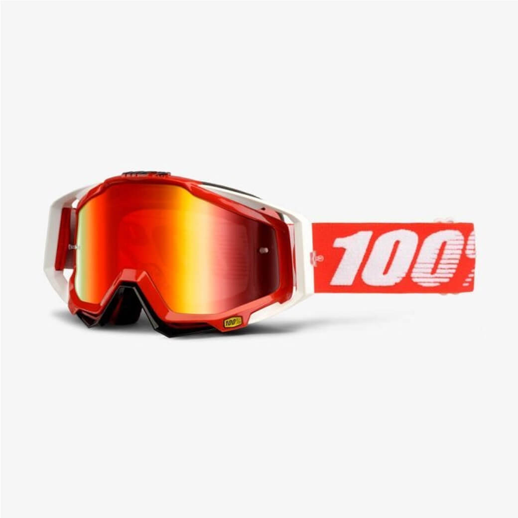 100% Racecraft Goggles Fire Red